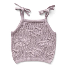 Soor Ploom - June Fleurs Bio Baumwoll-Unterhemd | Flieder
