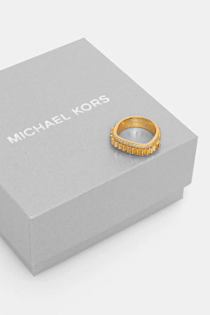 Michael Kors kadın altın kaplama zirkon yüzük