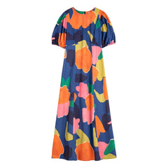 Bobo Choses - Blooming Color Bio-Baumwollkleid | Blau