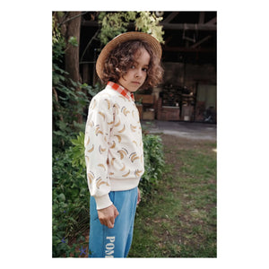 Emile et Ida - Bio-Baumwolle Banana Frottee-Sweatshirt | Creme