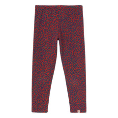 Cozmo - Leggings aus Bio-Baumwolle Leopard-Print | Rot