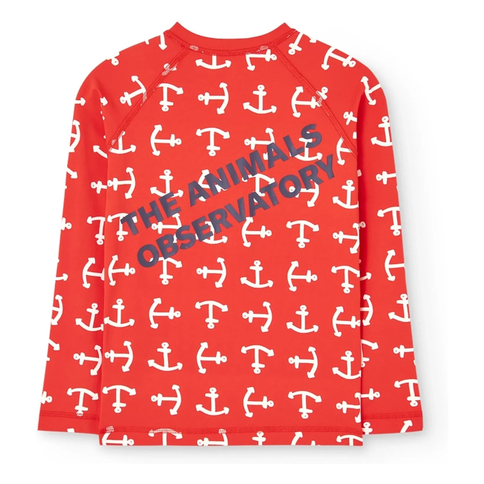 The Animals Observatory - UV-Schutz-T-Shirt mit Hirsch-Ankern | Rot