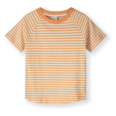 Gray Label - Gestreiftes T-Shirt aus Bio-Baumwolle | Aprikose