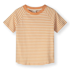 Gray Label - Gestreiftes T-Shirt aus Bio-Baumwolle | Aprikose