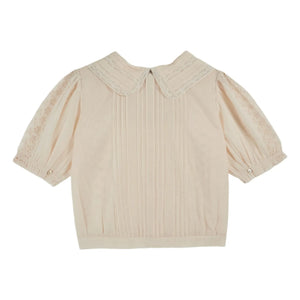 Emile et Ida – Vintage-Baumwollbluse | Creme