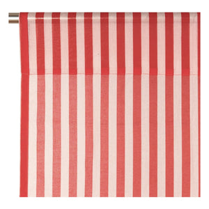 Nobodinoz - Wendy Kariertes Baumwoll-Voile-Vorhang | Rot