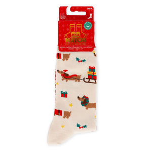 Legami - Weihnachtsstrümpfe Dackel Größe 41-47 - Eine perfekte Passform!