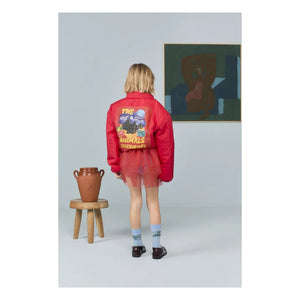 The Animals Observatory - Gepolsterte Krokodil-Steppjacke Recycelte Fasern | Rot