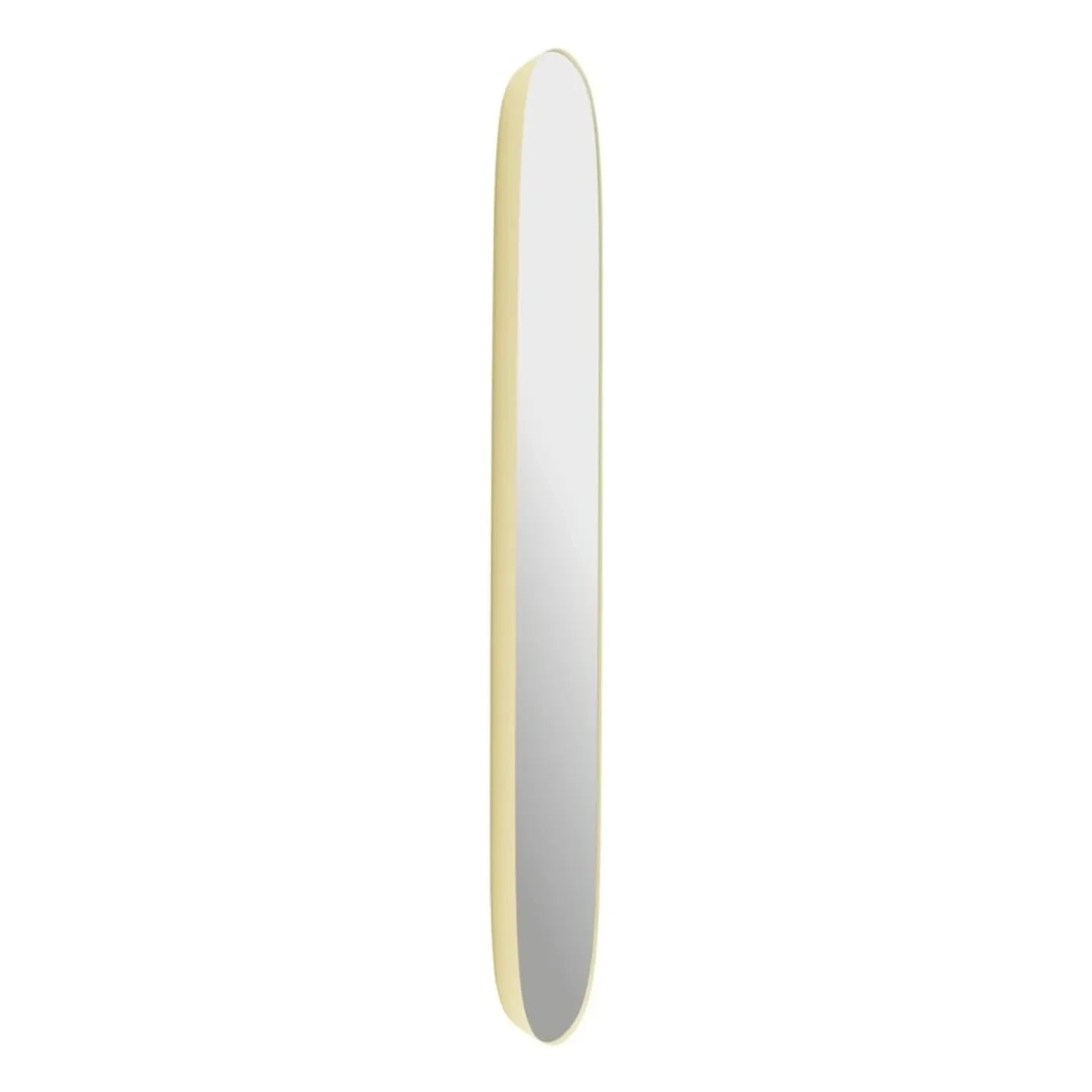 Muuto - Gerahmter Spiegel 118x44.5 cm | Blassgelb