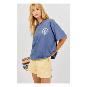 a.p - Super Tacos Bio-Baumwoll-T-Shirt | Nachtblau