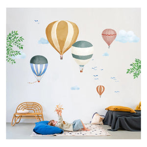 MIMI'lou - Aquarell Heißluftballon Aufkleber