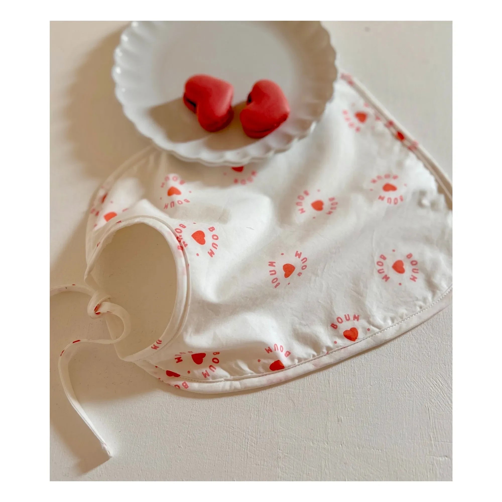 Rose in April - Bib Anna Boum Boum | Weiß