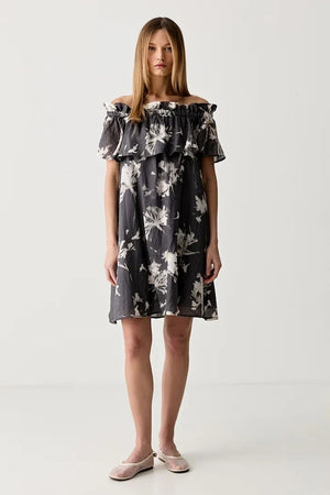 Marc O'Polo schulterfreies Kleid