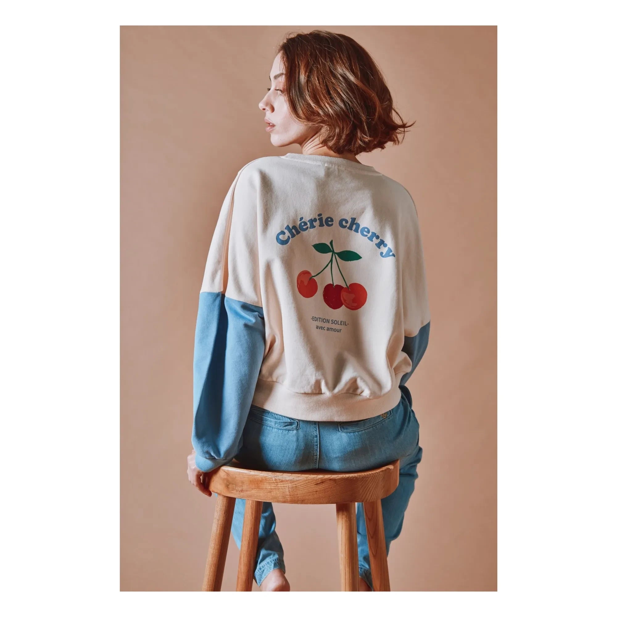Emile et Ida - Bedrucktes Sweatshirt aus Bio-Baumwolle | Creme