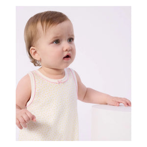 Petit Bateau – Schlafstrampler mit Punkten | Weiß