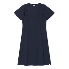 Matona - Mi-Long Kleid aus Bio-Baumwolle | Dunkelblau