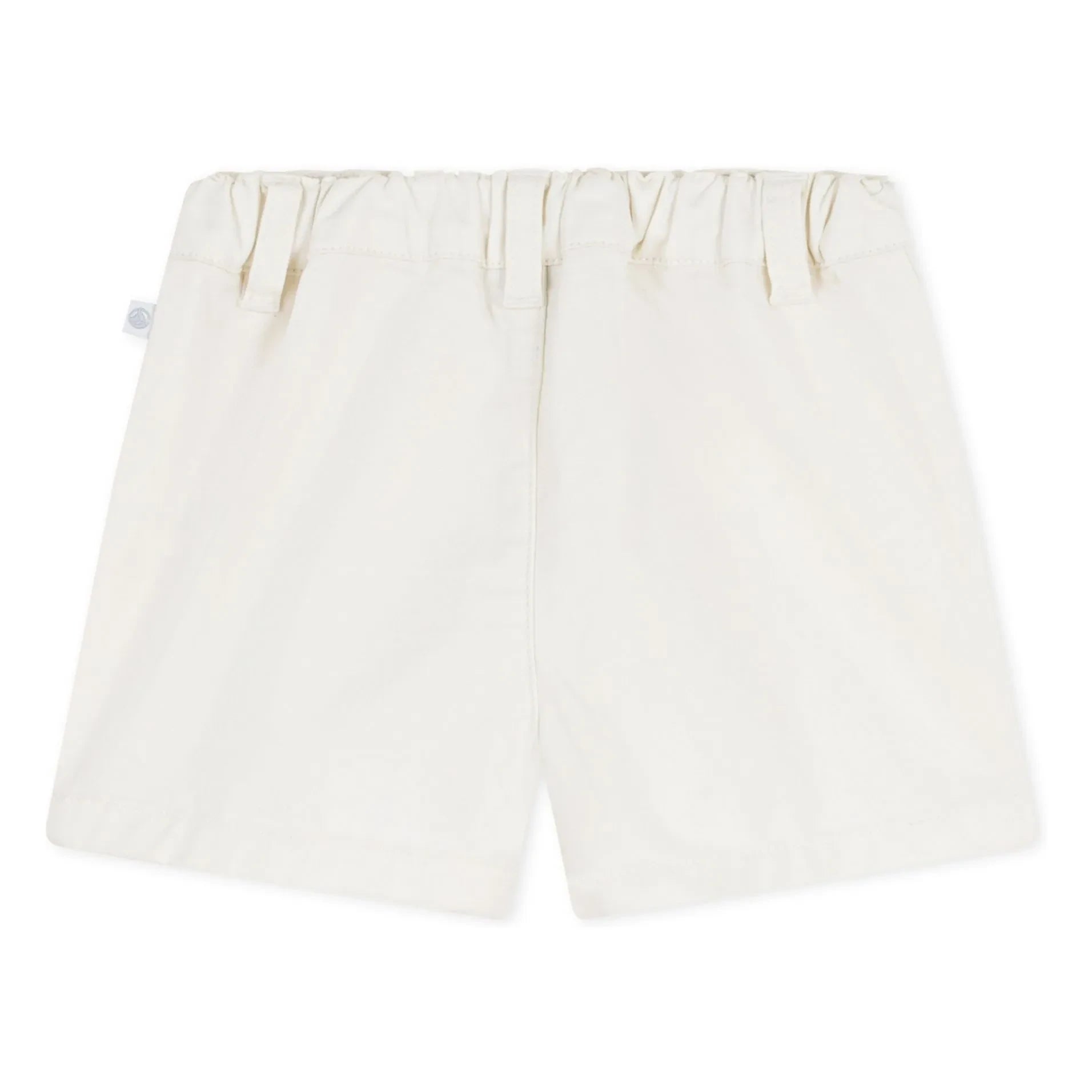 Petit Bateau - Organik pamuklu twill şort | Beyaz