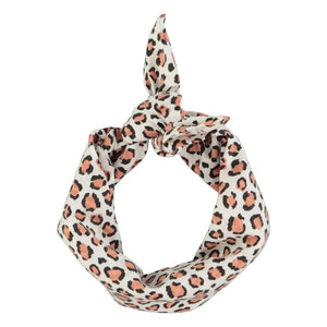 Piupiuchick - Leoparden-Bandana aus Bio-Baumwolle | Ecru