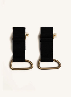 Konges Sløjd - Kinderwagen-Clips - 2er Set | Schwarz