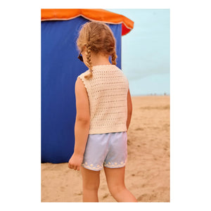 Louise Misha - Top Brodé Rynia Maille | Creme