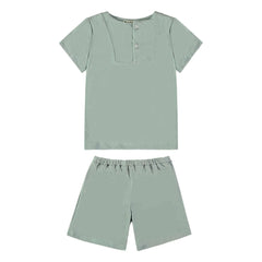 Risu Risu - Sonio Pyjamashorts aus Bio-Baumwolle | Türkis