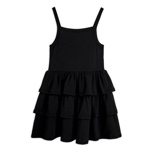Mini Rodini - Planète Bio-Baumwollkleid | Schwarz
