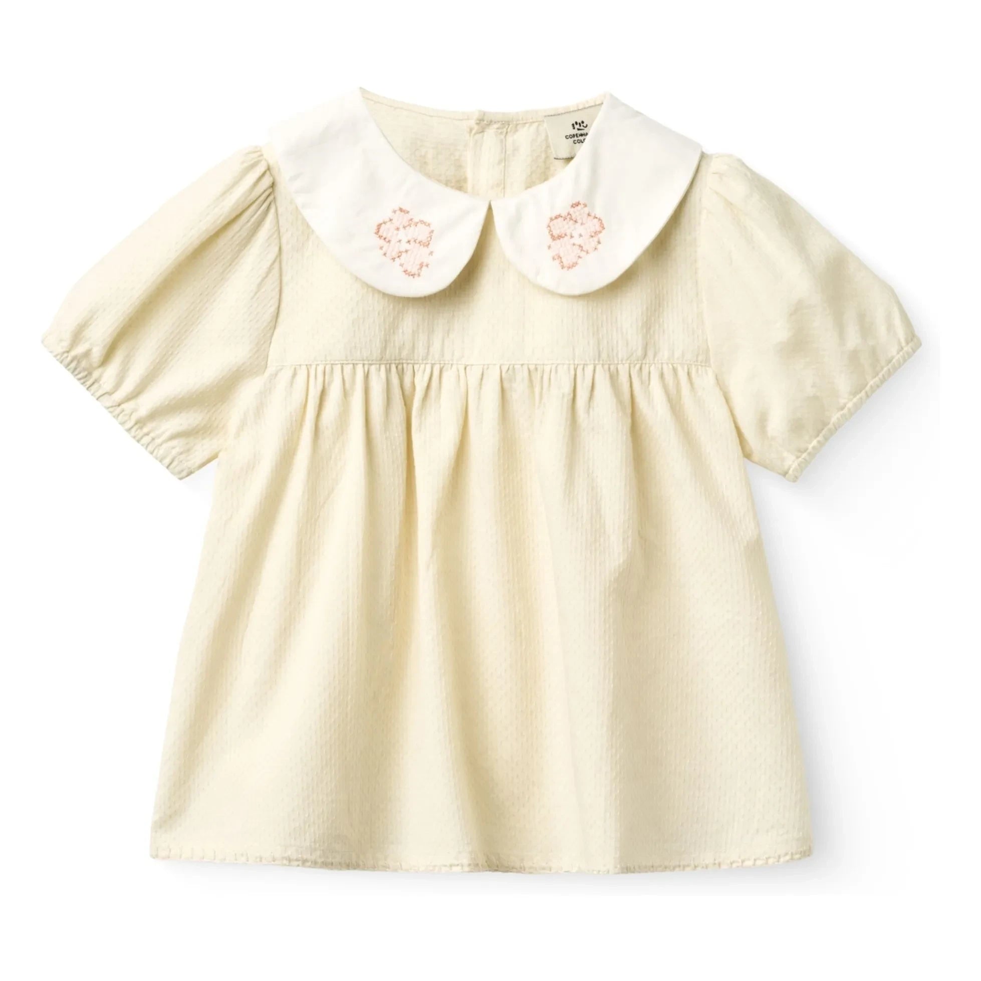 Copenhagen Colors - Rüschenbluse Claudine Kragen Bio-Baumwolle | Creme