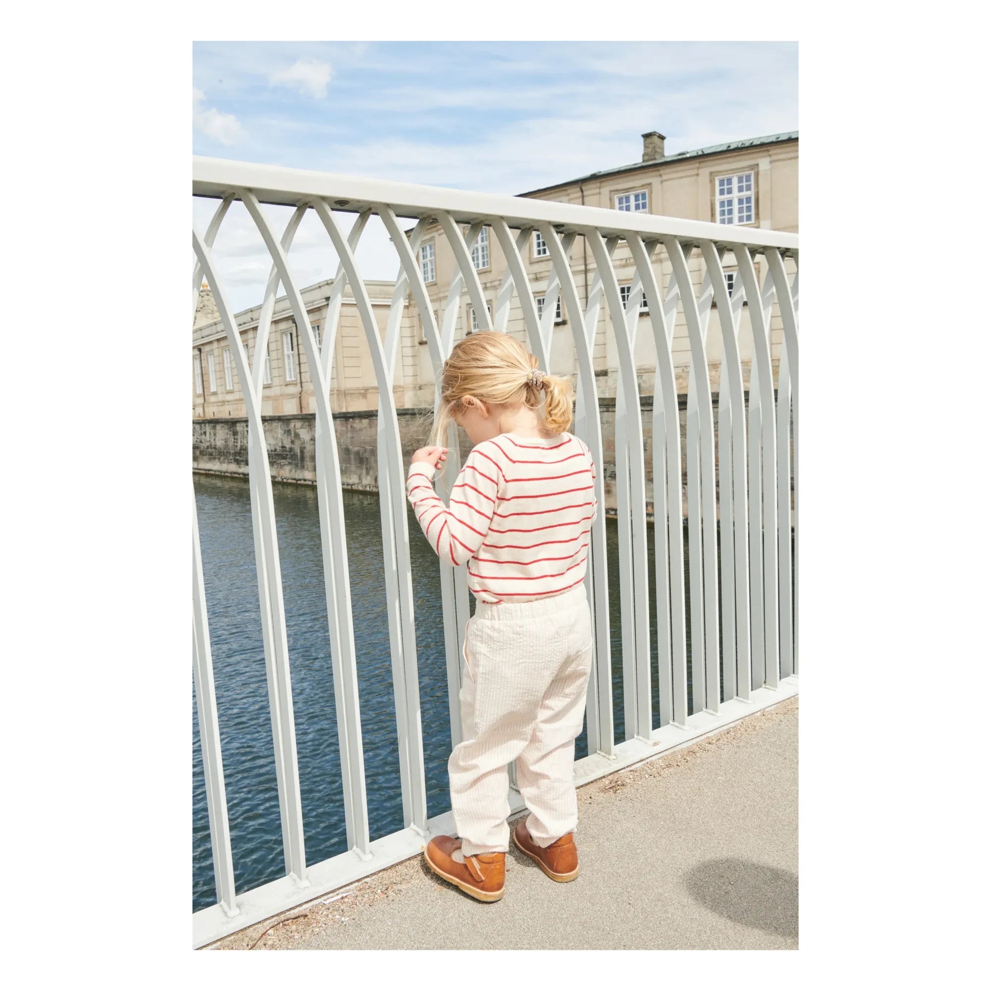 Copenhagen Colors – Seersucker-Hose | Creme