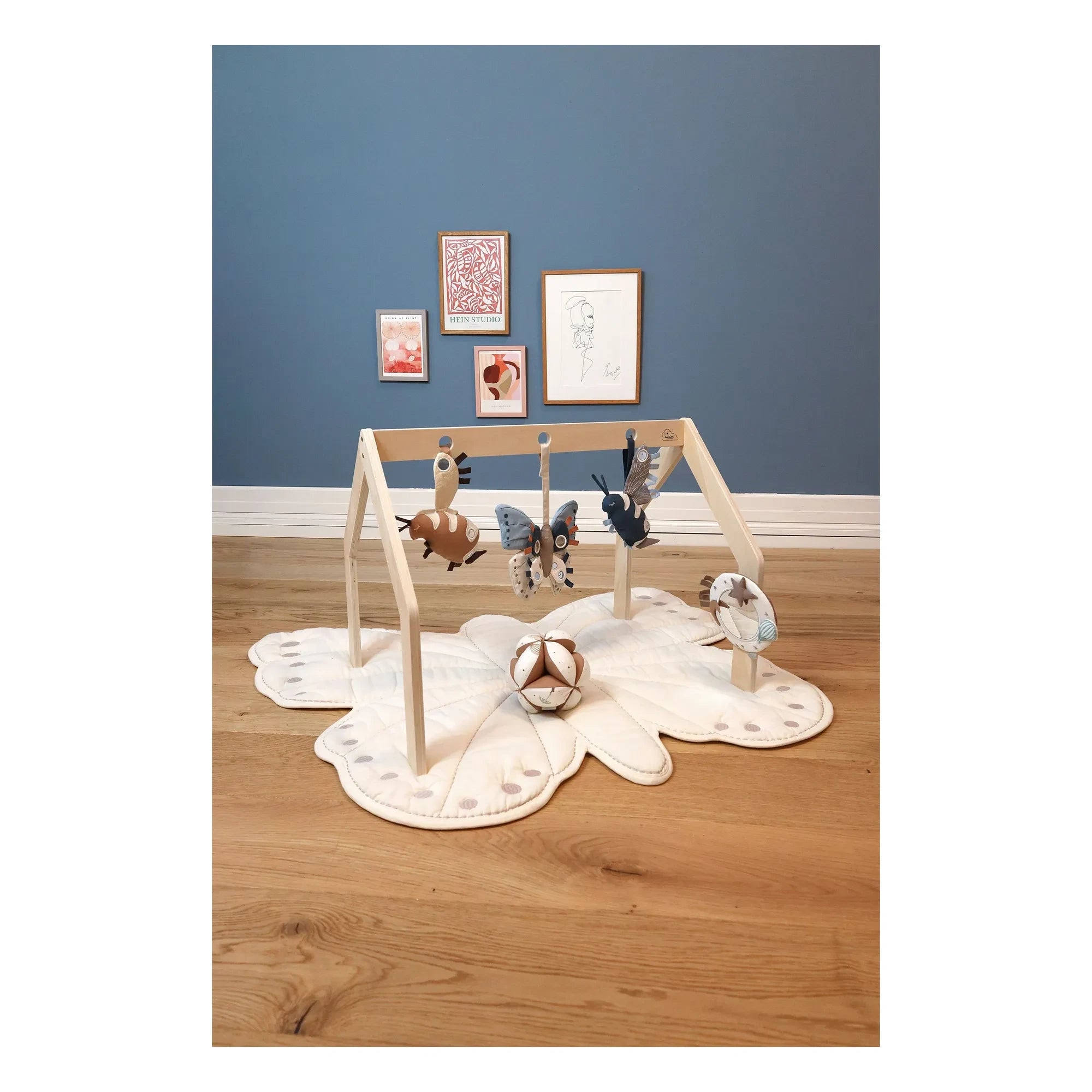 Cam Cam - Papillon Spielmatte | Ecru