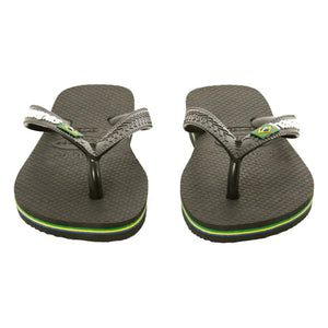 Havaianas - Zehentrenner Logo Brasil | Schwarz