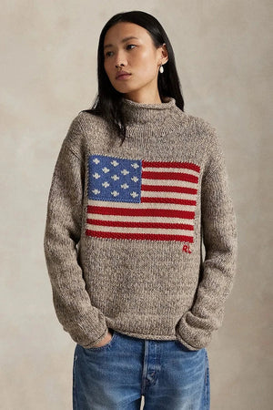Polo Ralph Lauren düşük balıkçı yaka kadın yünlü kazak