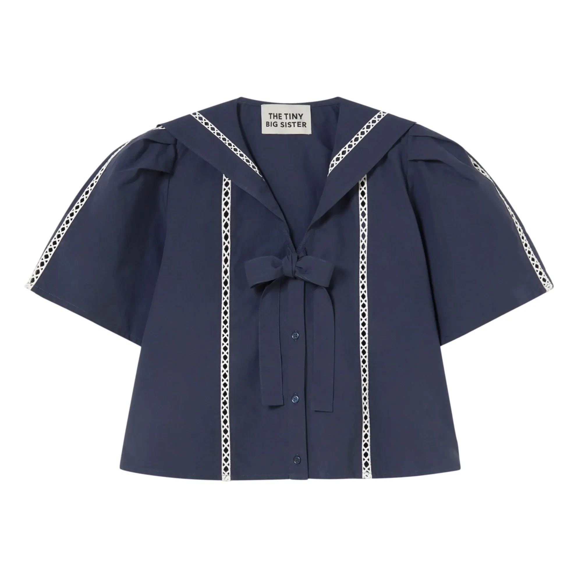 The Tiny Big Sister - Sailor Baumwollbluse | Marineblau