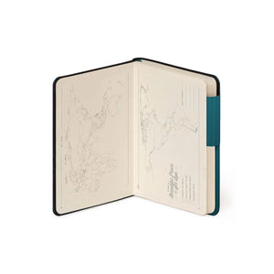 Legami - Liniert Notizbuch mit monochromem Softcover - Tiefteal - Mein Notizbuch