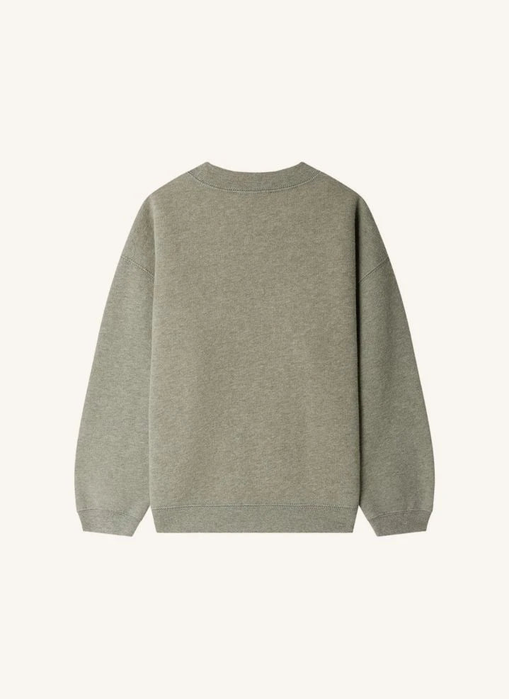 Bonpoint - Tonino Bio-Baumwoll-Fleece-Sweatshirt | Heather grau