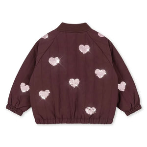 Konges Sløjd - Juno Hearts Pul Payetli Bomber Ceket | Bordo