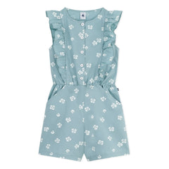 Petit Bateau - Boncapa Bio-Baumwoll-Overall aus Popeline | Salbeigrün