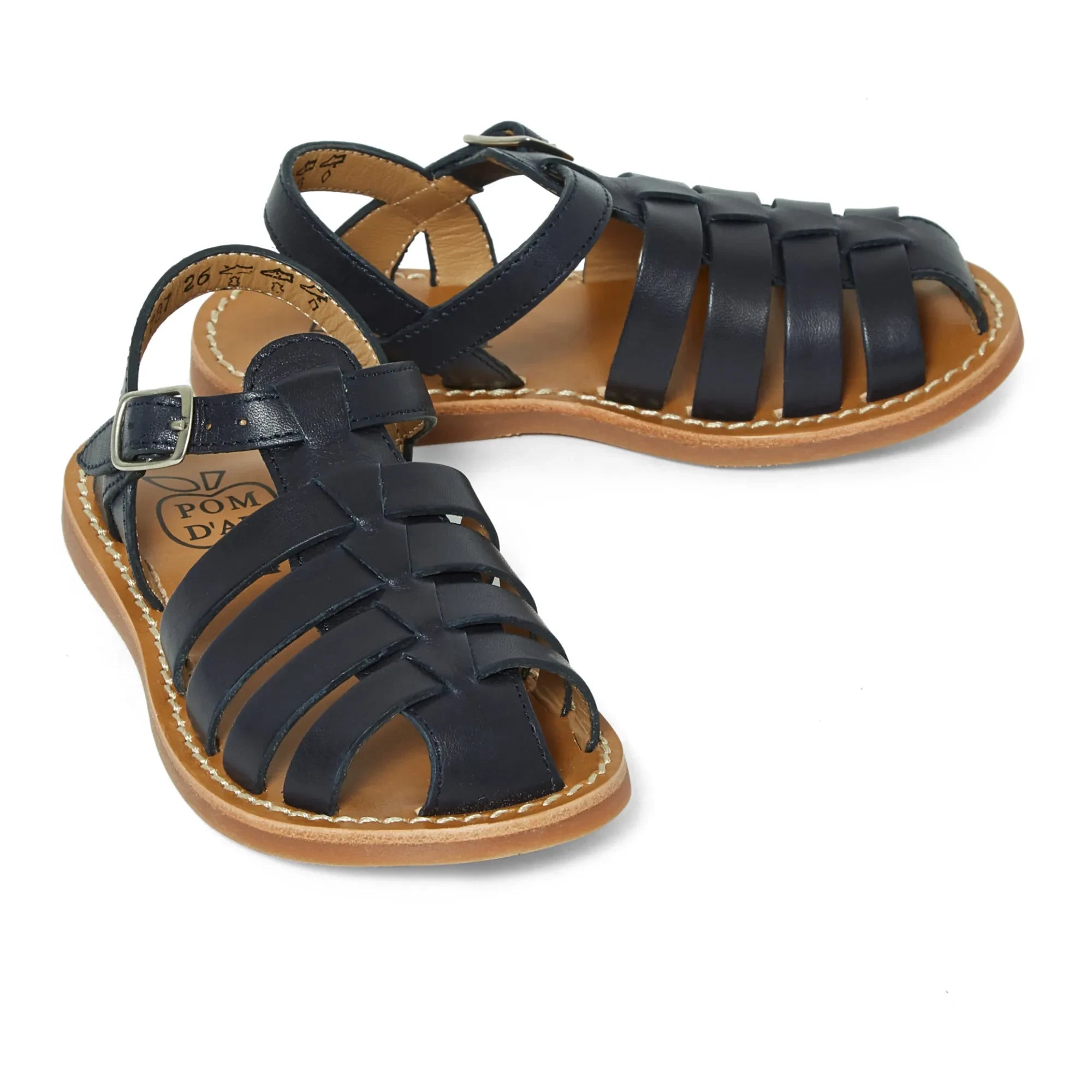 Pom d'Api - Dad Stitch Strandsandalen | Marine