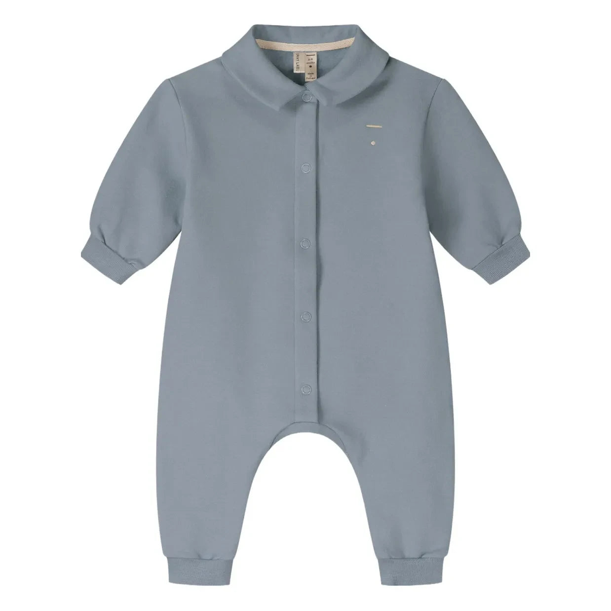 Gray Label - Organik pamuklu polo yaka tulum | Gri