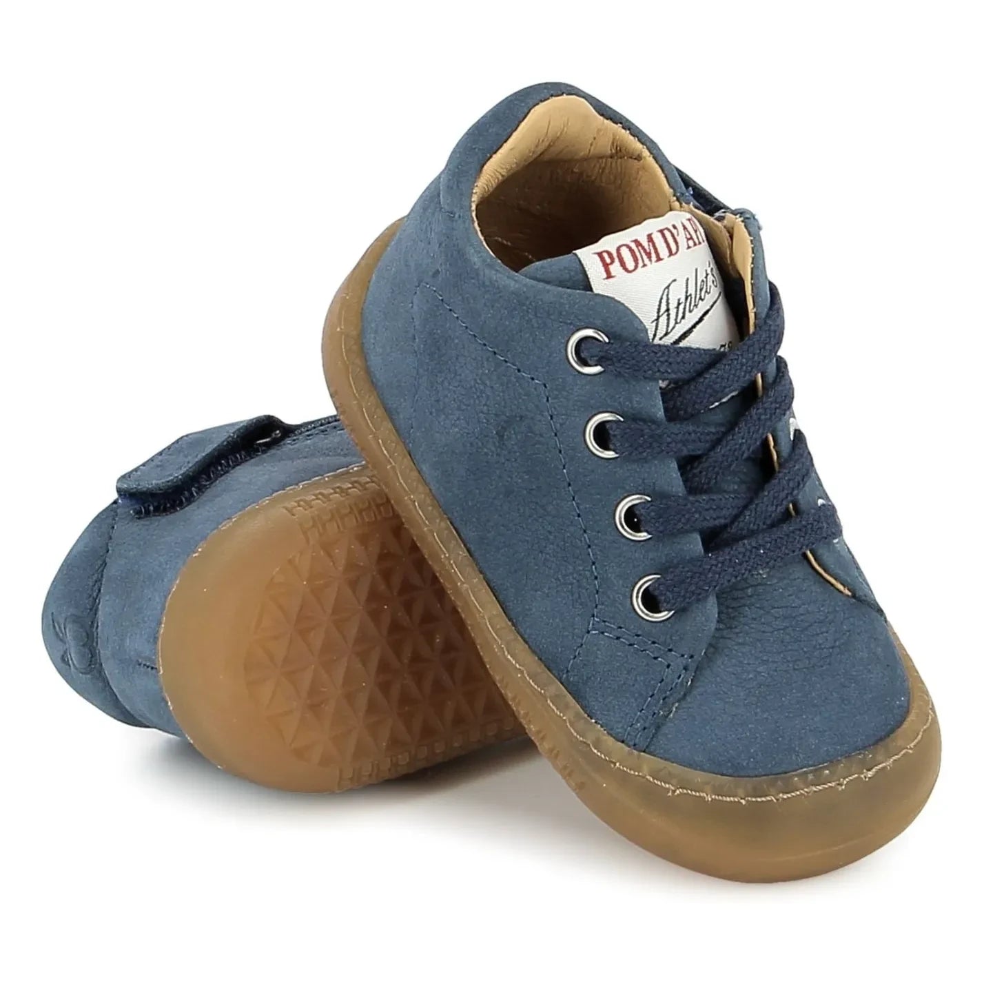 Pom d'Api - Yaka Walk Nubukstiefel | Denimblau