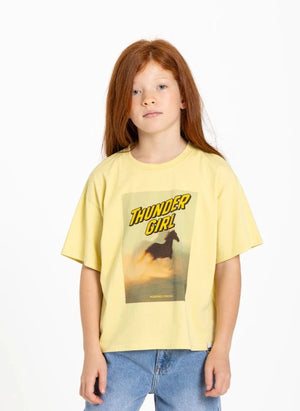 Hundred Pieces - Luna Pferd T-Shirt | Helles Gelb