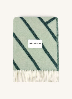 Maison Deux - Lines Wolldecke | Salbei