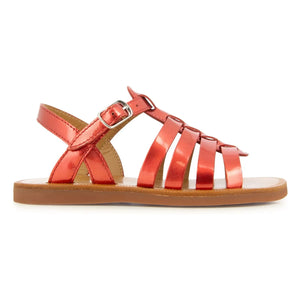 Pom d'Api - Plagette Riemchensandalen | Rot