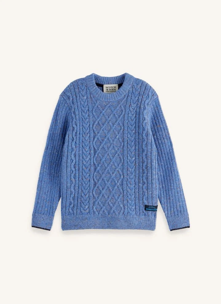 Scotch & Soda - Kabelstrickpullover | Blau
