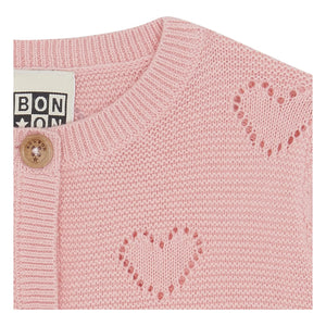 Bonton - Cardigan Lilet Coe Herzen | Puderrosa