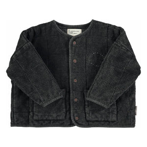 Piupiuchick - Bio-Baumwolle Gerippte Steppjacke | Schwarz
