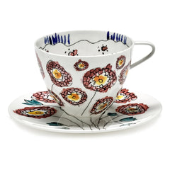 Serax - Kaffeetasse und Untertasse Anemone, Serax for Marni - 2er Set | Milchartig