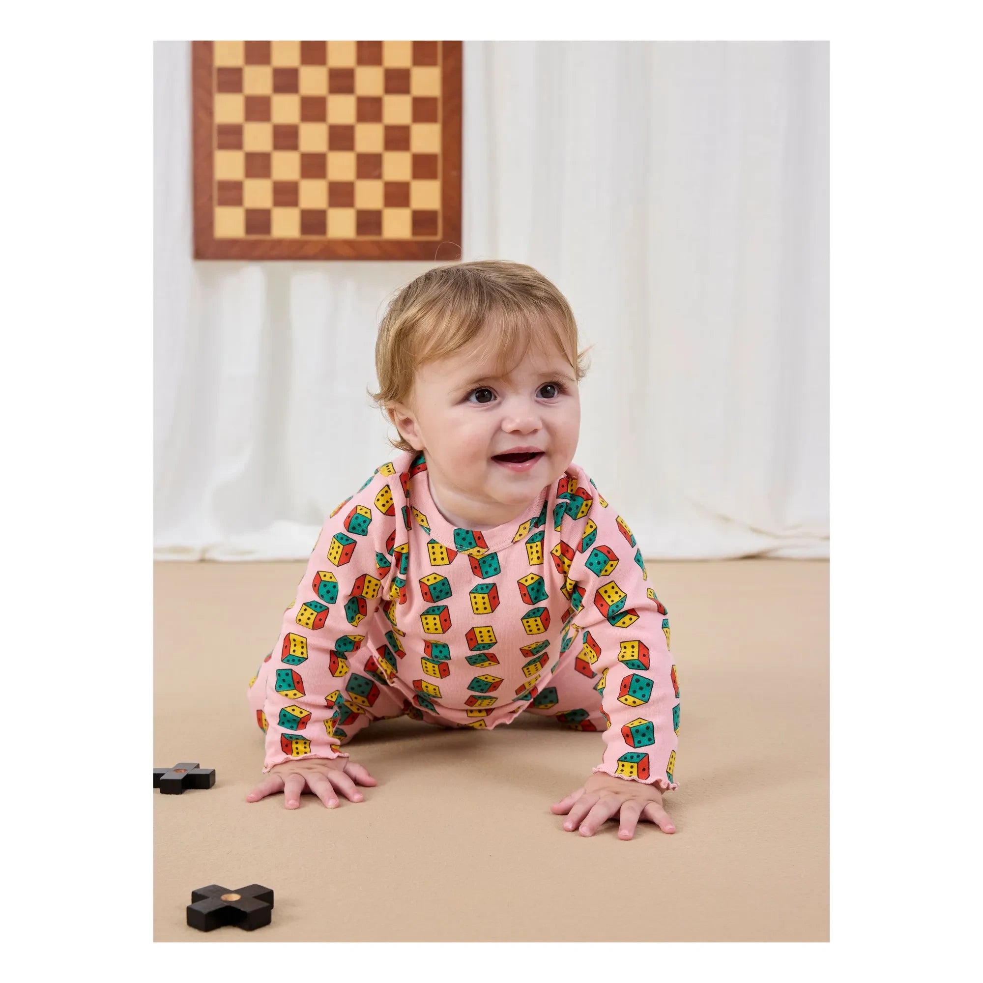 Bobo Choses - Bio-Baumwoll-Dés T-Shirt | Hellrosa