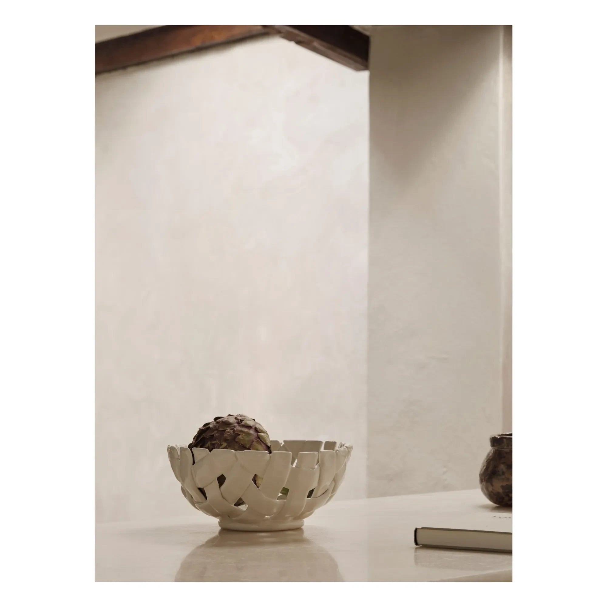Ferm Living - Plait Keramikkorb | Ecru