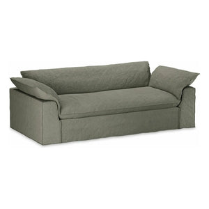 HKliving - Nomad 3-Sitzer Leinwandsofa | Khaki