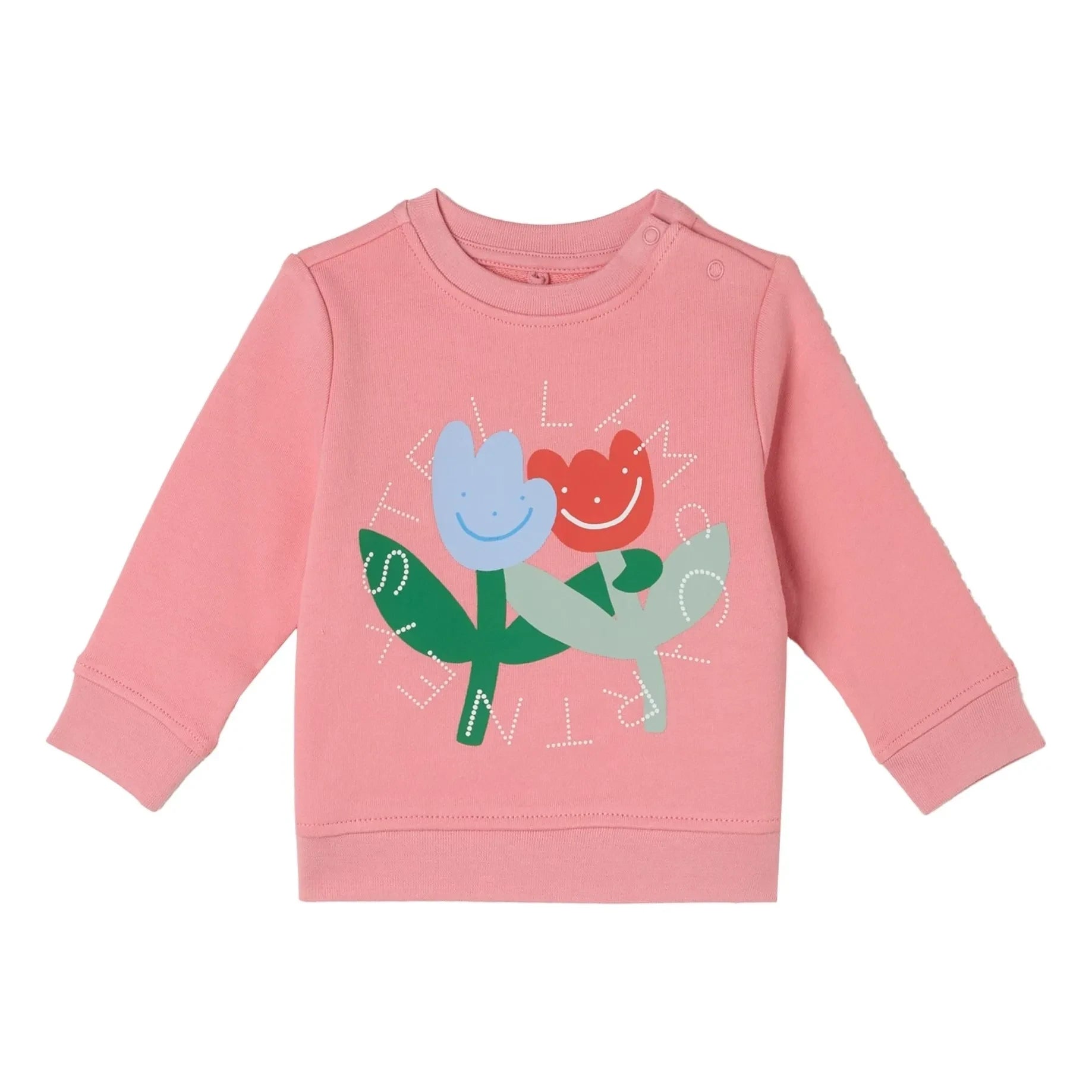 Stella McCartney Kids - Sweat Stella Fleurs | Rosa